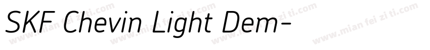 SKF Chevin Light Dem字体转换